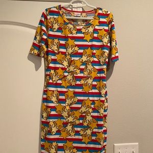LuLaRoe Julia - Americana - Wonder Woman Dress